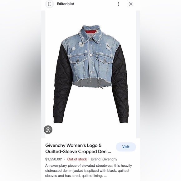 Givenchy jean jacket - Picture 2 of 7